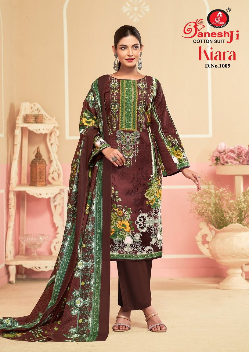 Kiara Vol 1 By Ganeshji Cotton Printed Dress Material Wholesalers In Delhi